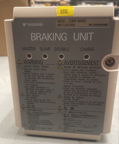 Yaskawa cdbr 4045d braking - cdbr-4045d,
